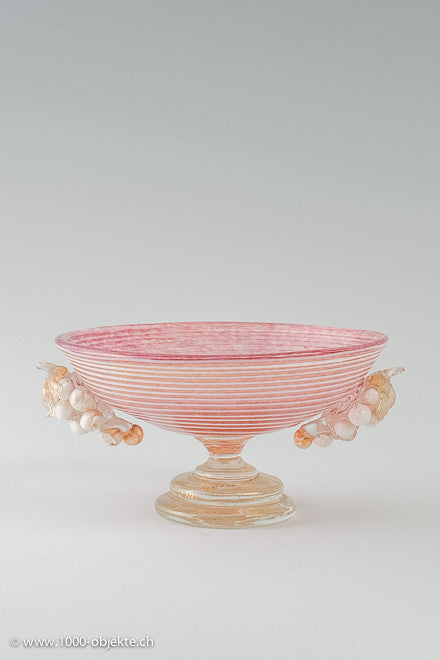 Murano glass bowl with grapes by Ercole Barovier & Toso, 1930