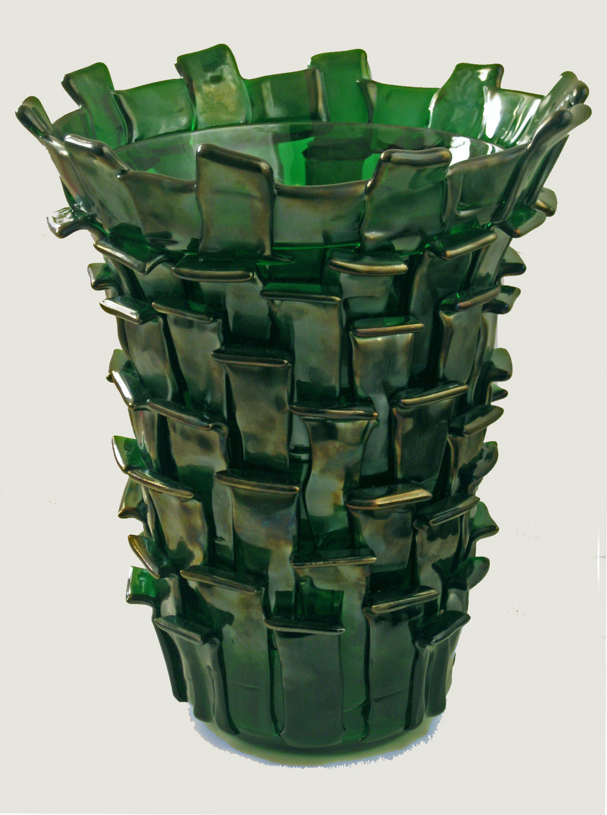Vintage „Rtagli Vase“ von Fulvio Bianconi für Venini, 1994
