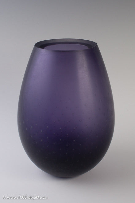 Murano-Vase „Bulicante“ lila von Giorgio Vigna für Venini