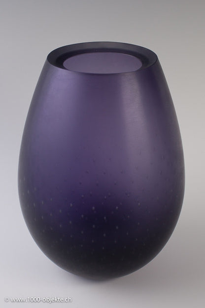 Murano-Vase „Bulicante“ lila von Giorgio Vigna für Venini