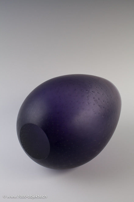 Murano Vase "Bulicante" purple by Giorgio Vigna for Venini