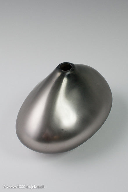 "Silvervase". Studio-glass by Thomas Blank.