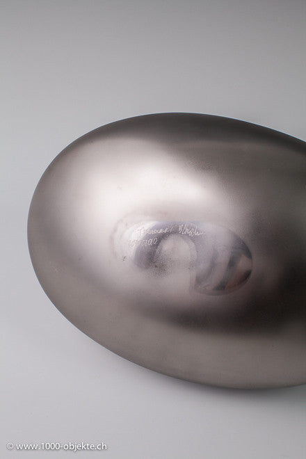 "Silvervase". Studio-glass by Thomas Blank.