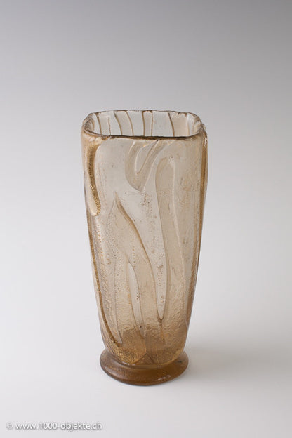 Barovier & Toso. Vase corroso and gold