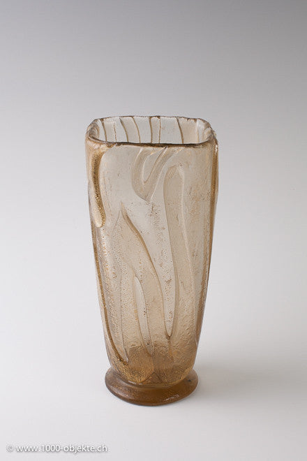 Barovier & Toso. Vase aus Korrosion und Gold