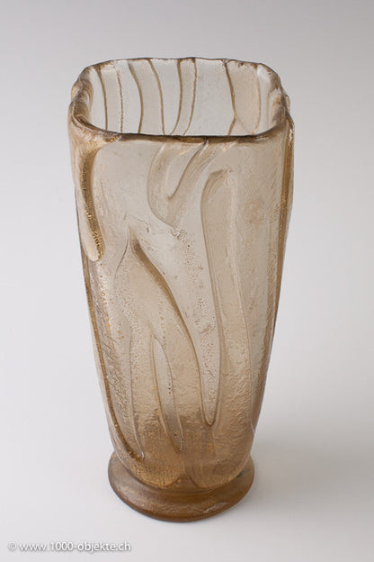 Barovier & Toso. Vase corroso and gold