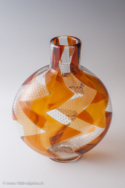 Ercole Barovier, a rare 'Intarsio' vase 'Zigzag', ca. 1963 –