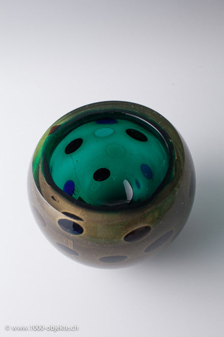 Giulio Radi, Vase mit Murrine und Goldfolie, 1940er Jahre