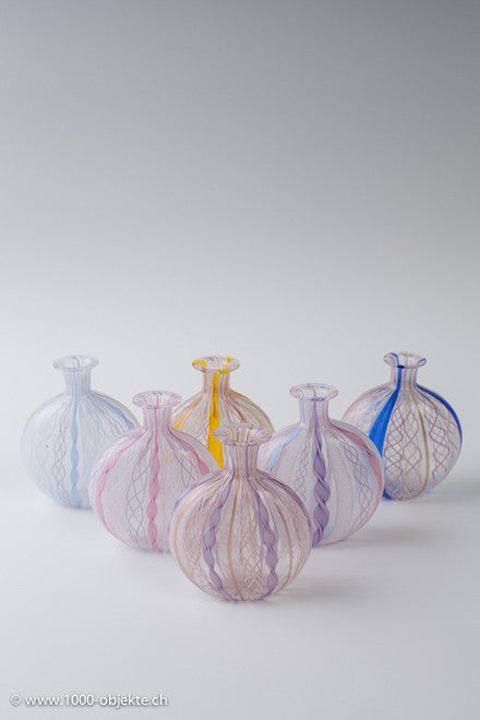 Set of 6 vintage Muranovases from the 50's