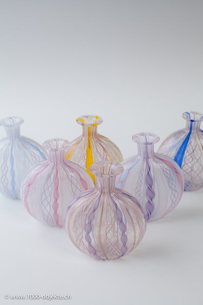 Set of 6 vintage Muranovases from the 50's