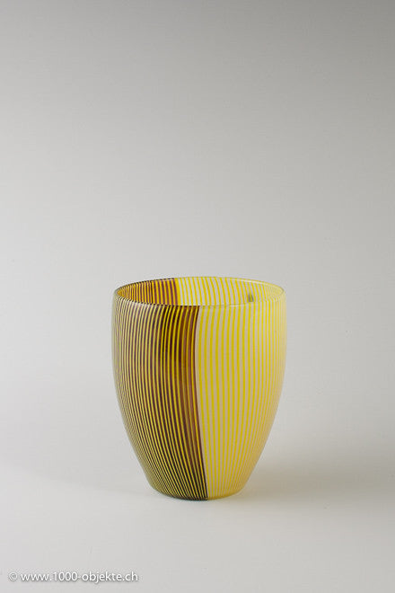 Signed Tessuto Vase - Carlo Scarpa for Venini 1981