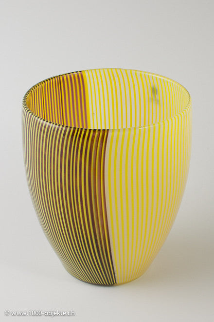 Signed Tessuto Vase - Carlo Scarpa for Venini 1981