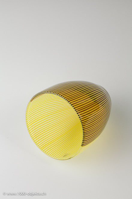 Signed Tessuto Vase - Carlo Scarpa for Venini 1981