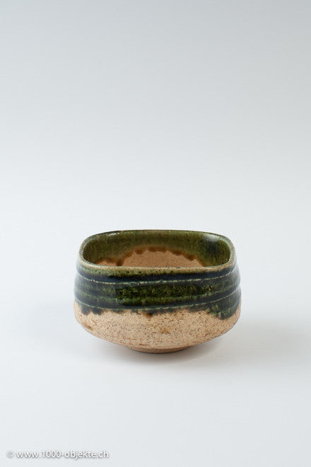 Chawan Oribe, Teeschale Meiji 1900, japanische Teezeremonie