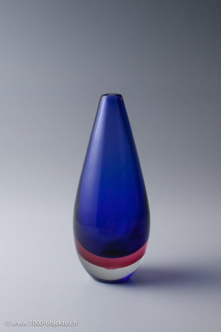 Sommerso Vase Flavio Poli, Seguso, 1954