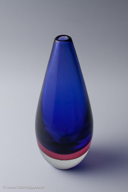 Sommerso Vase Flavio Poli, Seguso, 1954