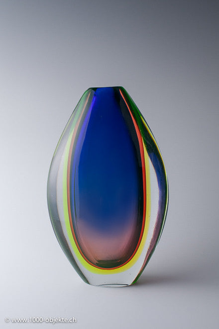 Riesige Sommerso-Vase Flavio Poli, Seguso, 1955