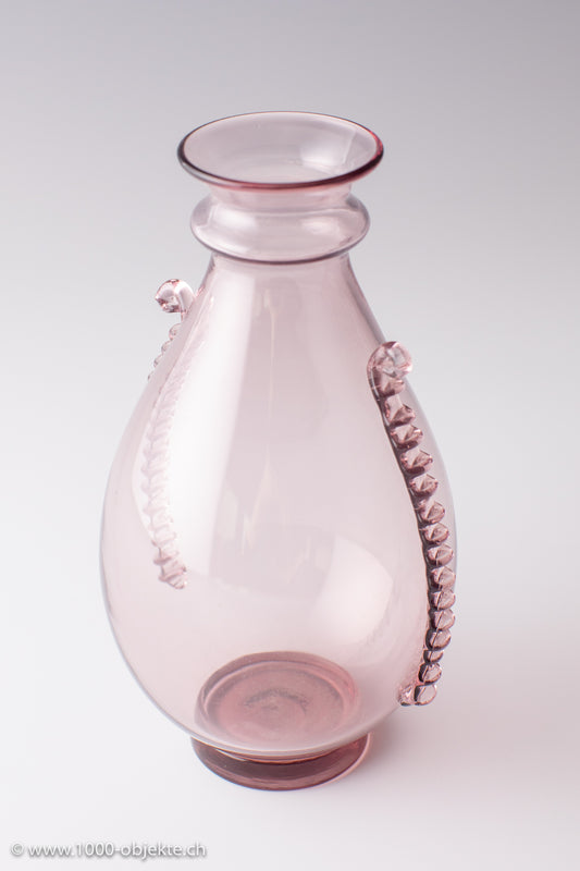Mundgeblasene Vase aus Muranoglas, 1930er Jahre, Vittorio Zecchin, Vetreria Pauly