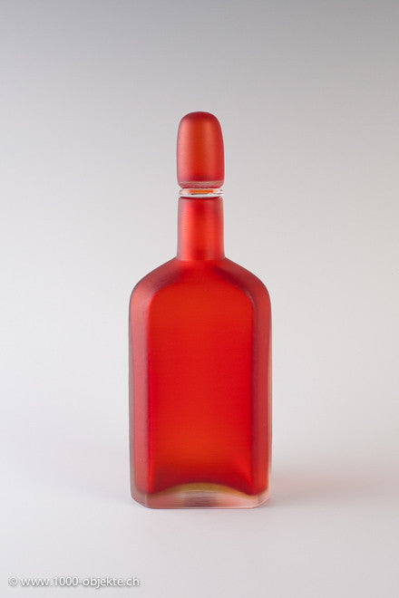 Paolo Venini Murano-Kunstglas-Dekanterflasche mit Stopfen