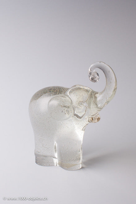 Alfredo Barbini Figur Elefant aus Muranoglas.