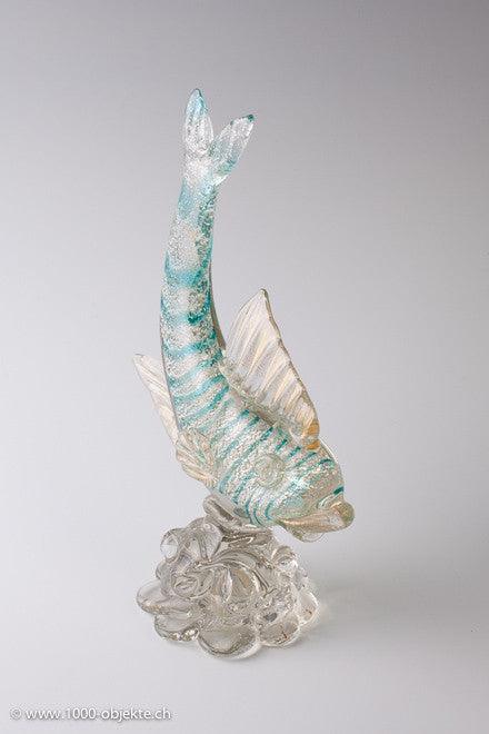 Pair of fish sculptur with label - Aureliano Toso 1940. - 1000 Objekte