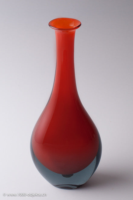 Vintage Vase Vicke Lindstrand für Kosta Boda