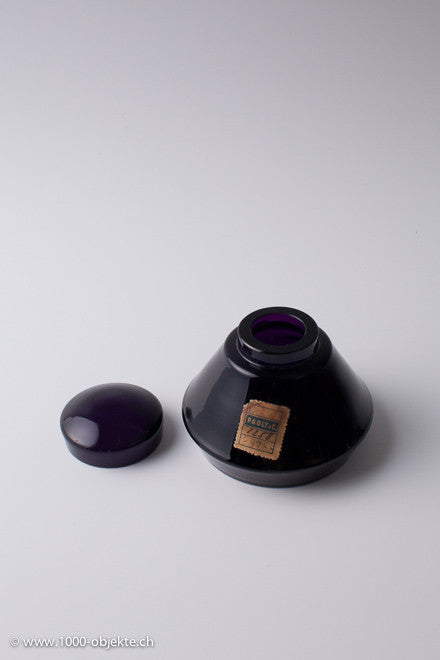 Purple glass box from Moser Bohemia.