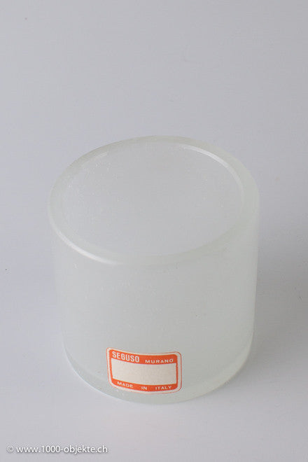 Rare "Pulegoso-Vase" Seguso with orange label.
