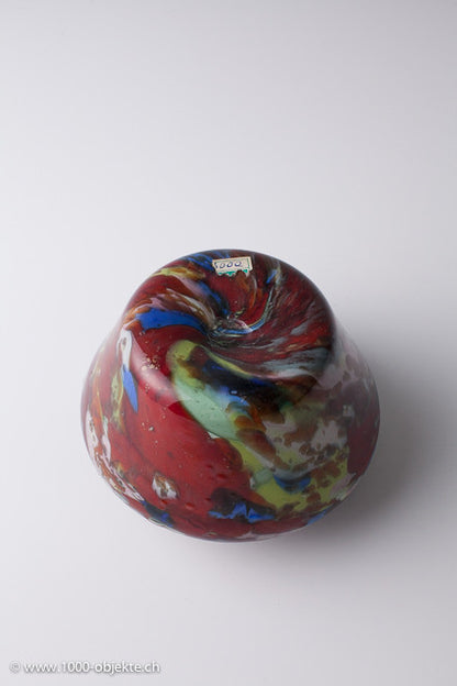 Artisti Barovier Murano-Vase aus farbigem Marmorglas
