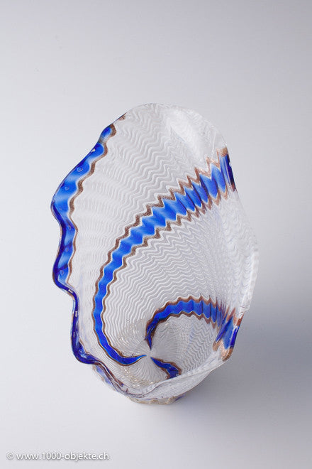 Glass Vase Bowl  Dino Martens, 1954 for Auriliano Toso, Murano