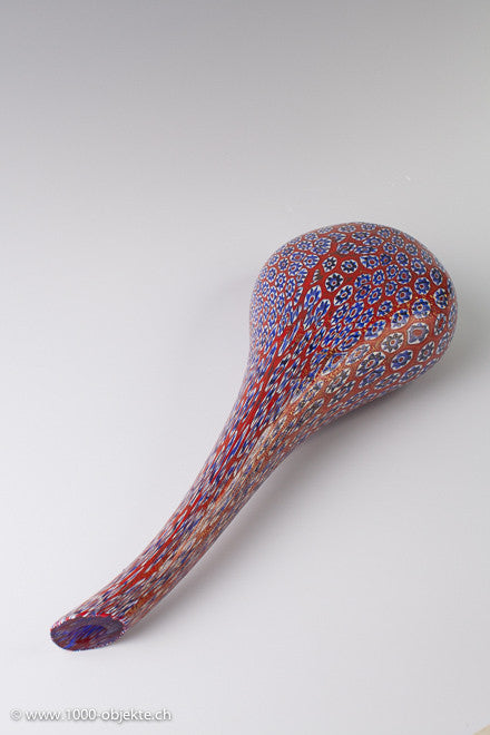 Ultralange Murano-Millefiori-Vase