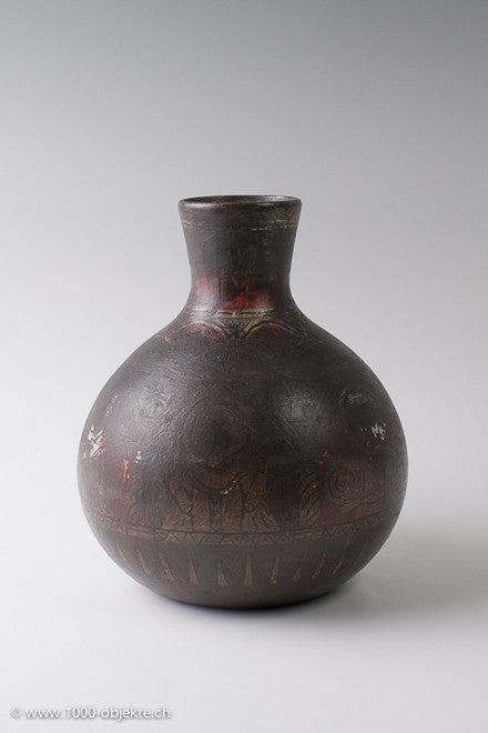 CVM Cappelin & Venini soffiato Vase enemal painted glass vase Murano 1930 from the sample-room Pauly