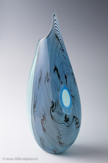 Vase „Rostro“ von Giampaolo Seguso, limitierte Auflage