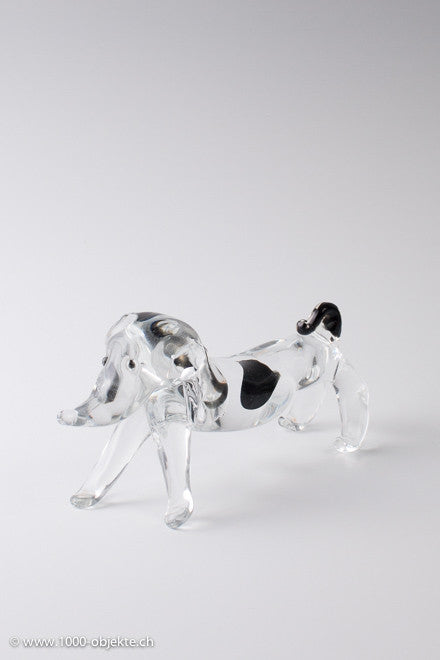 Antonio da Ros for Cenedese. Glass figurine dachshund 1960.