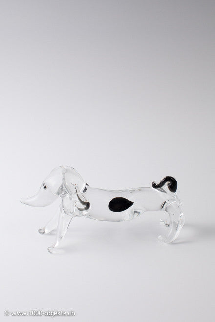 Antonio da Ros for Cenedese. Glass figurine dachshund 1960.