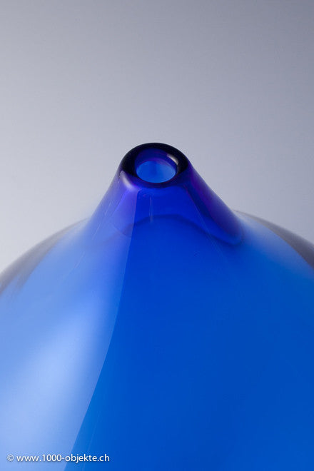 Orrefors Big Blue Drop Vase in limitierter Auflage