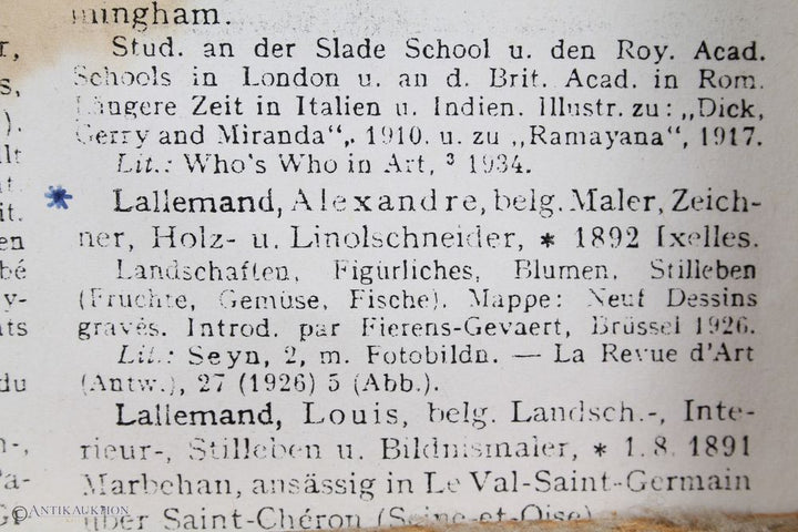 Alexandre Lallmand (1892-1963) großes Ölgemälde-Porträt „Ecstasy“ um 1950