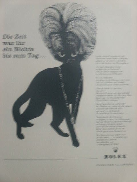 Original advertising ROLEX around 1950