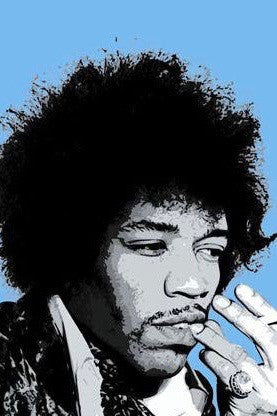 Jimi Hendrix. Moderne Kunst. Limitierte Auflage, beschränkte Auflage