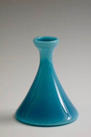 Blue Holmegaard Carnaby vase Per Lutken.