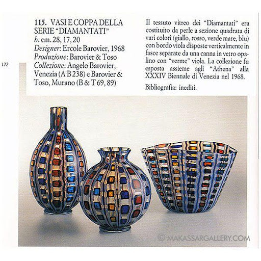 Ercole Barovier (1889-1974), Vase „Diamantati“, 1960er Jahre